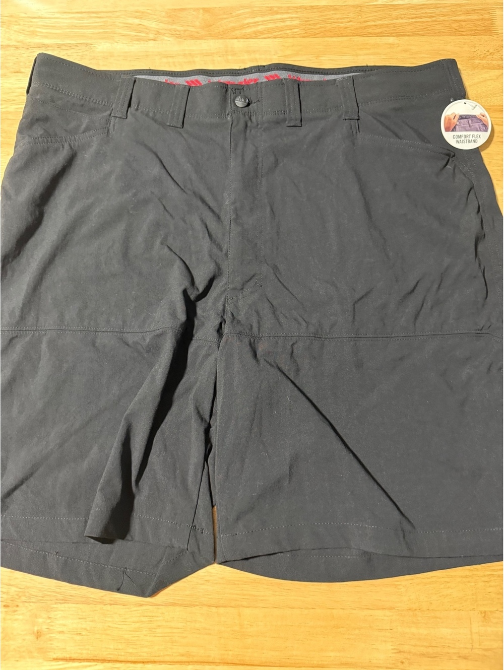 Wrangler Men’s Size 44 Black Performance Cargo Shorts NWT UPF 50